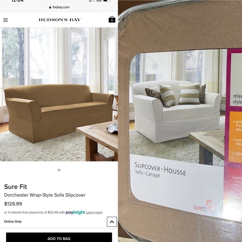 Sure Fit
Dorchester Wrap-Style Sofa Slipcover